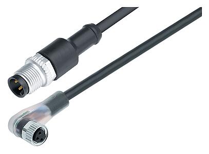 Automation Technology - Sensors and Actuators--Male cable connector - female angled connector_765_0_10_DG_SK